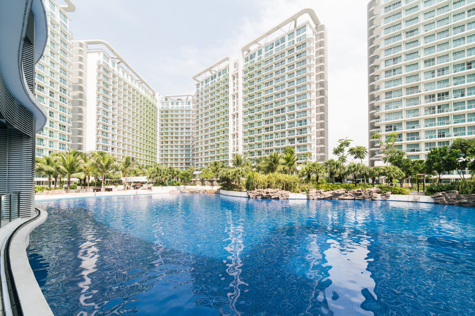 Modern Condominiums and Pool